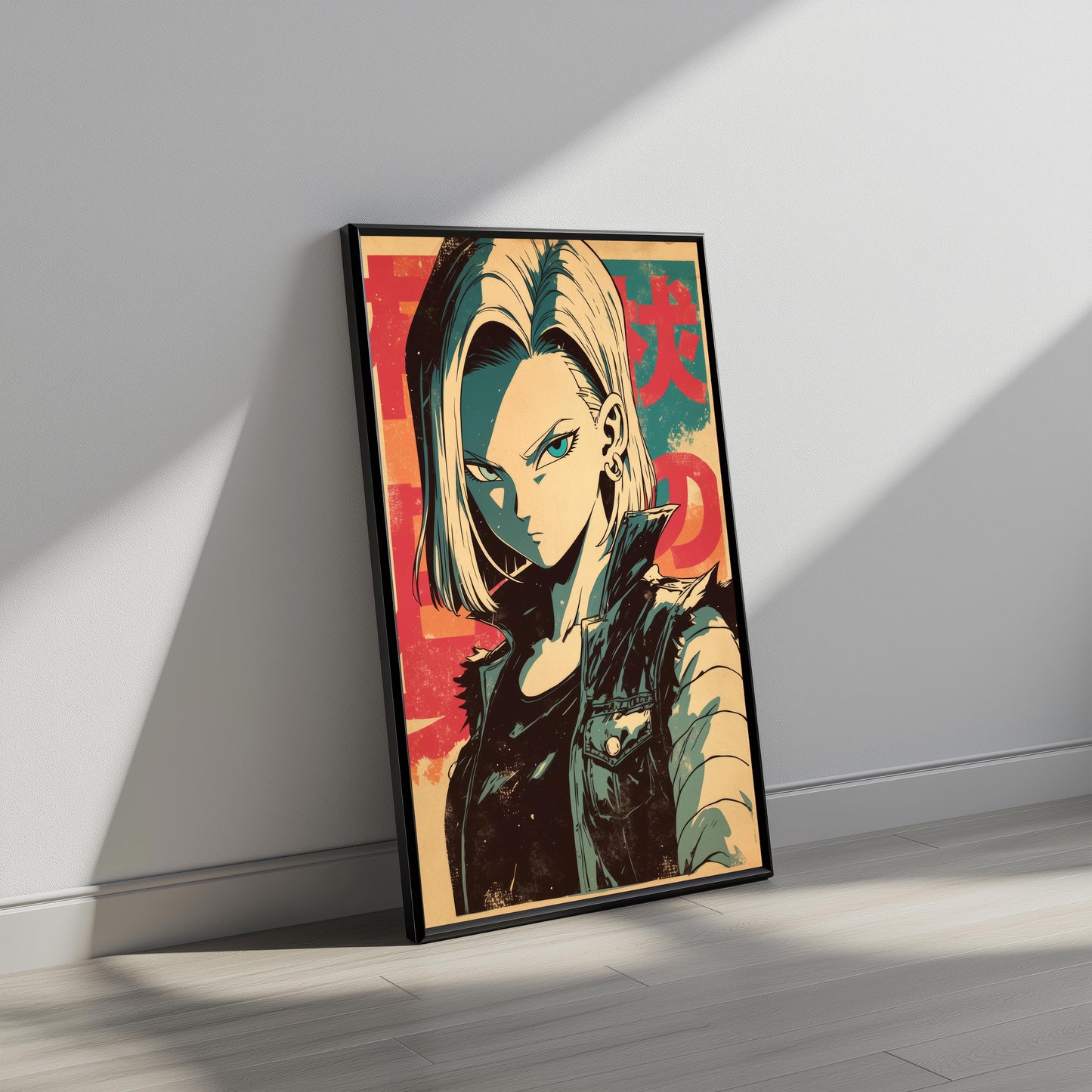 Android 18 Duo Tone Poster