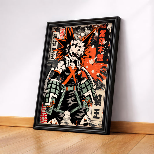 Bakugo Retro Grunge