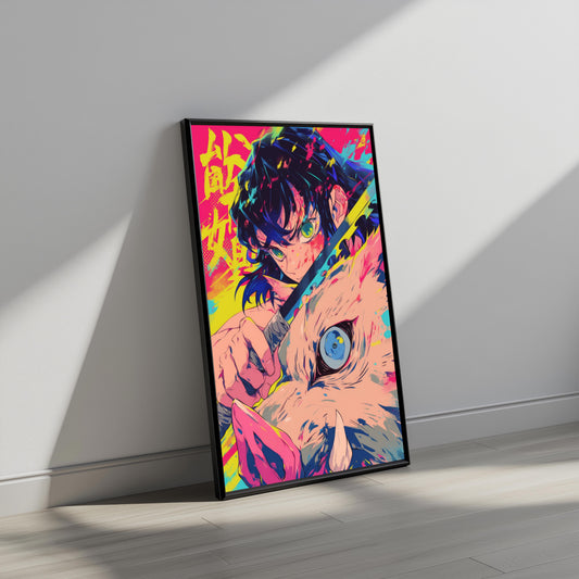 Inosuke Neon Poster