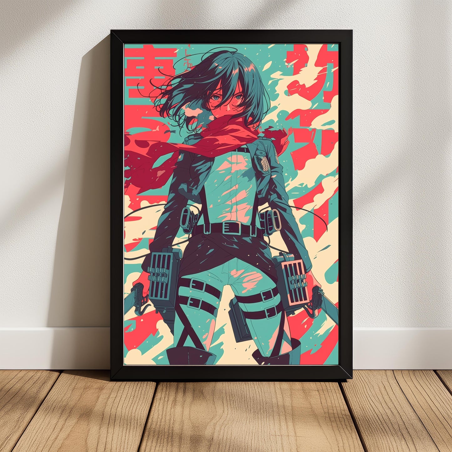 Mikasa Teal and Red