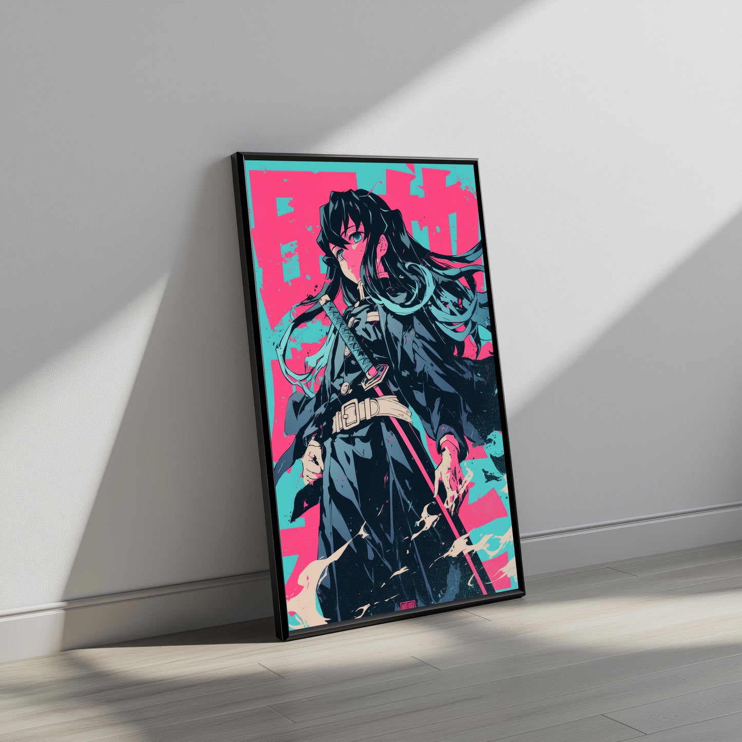 Muichiro Neon Poster