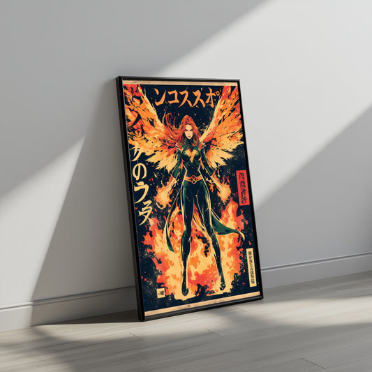 The Phoenix Japanese Kanji Poster