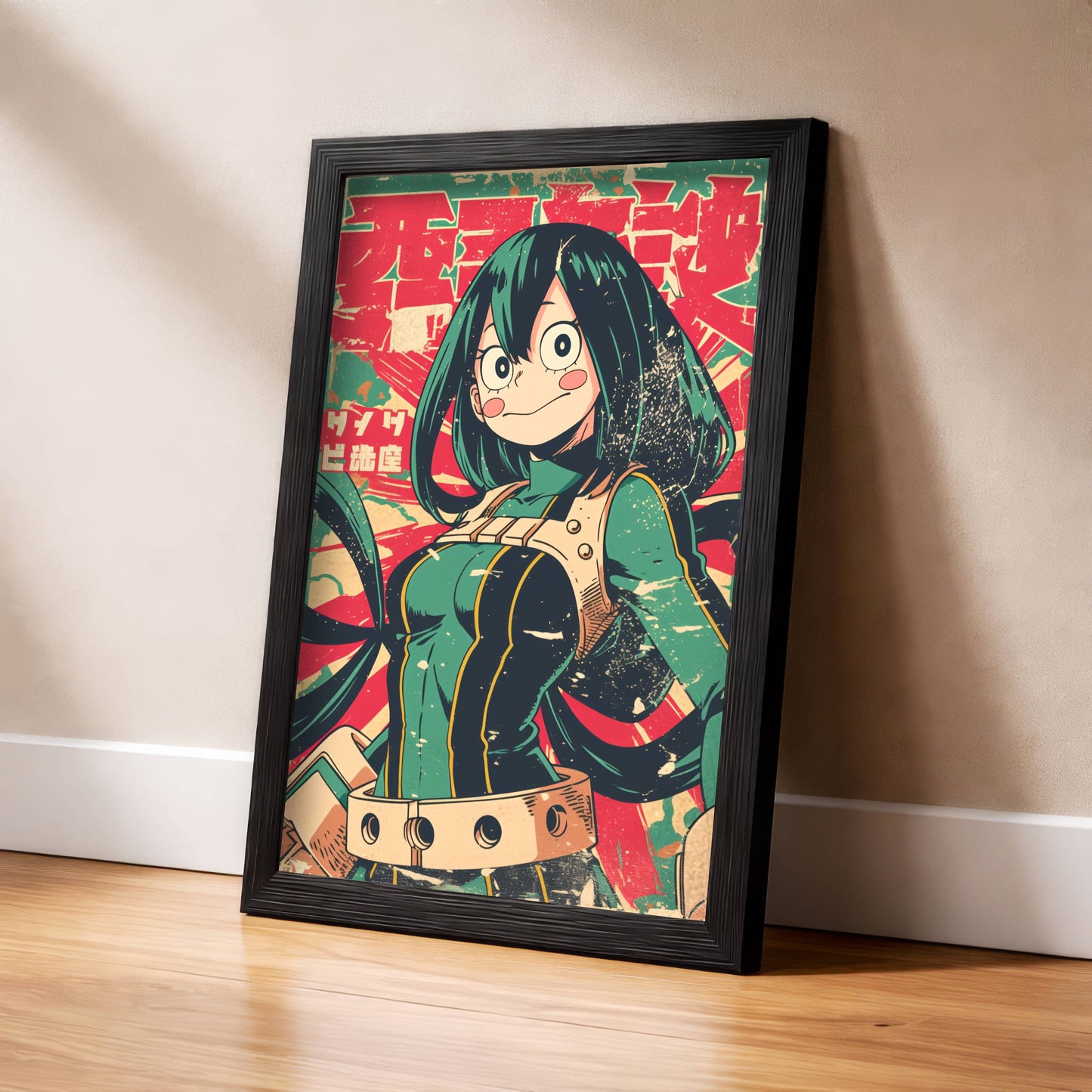 Frog Girl Hero Tsuyu Poster