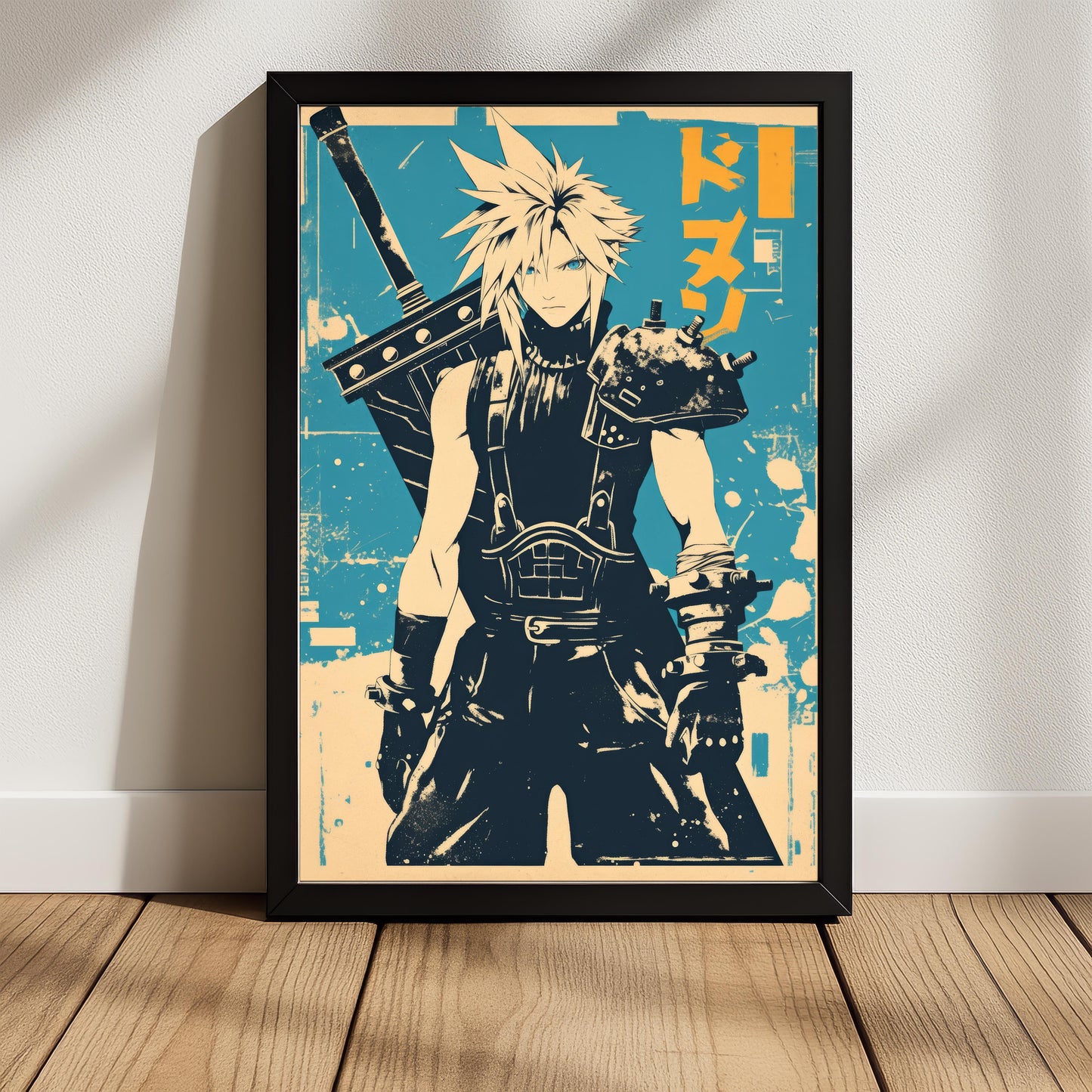 Cloud Vintage Duo Tone Poster