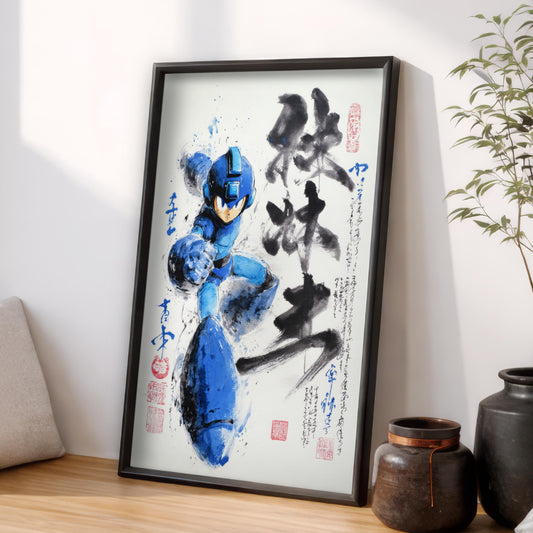 Mega Man X Sumi-e
