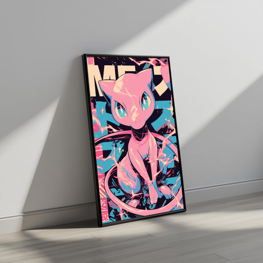 Mew Neon Vintage Poster