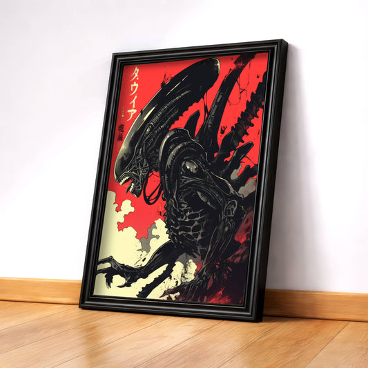 Xenomorph Red and Black Kanji