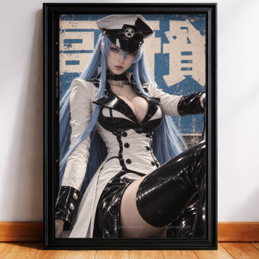 Esdeath Cosplay Vintage Warm Blue