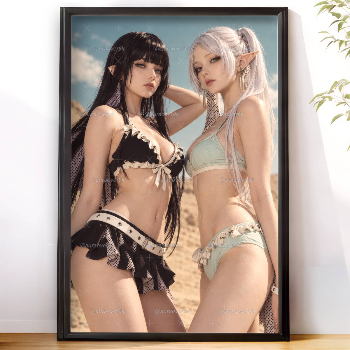 Frieren and Fern Beach Cosplay Baddies
