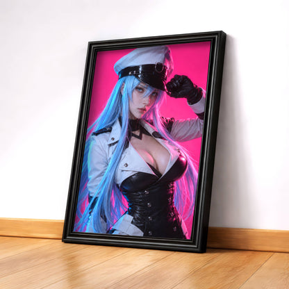 Neon Pink Esdeath Cosplay