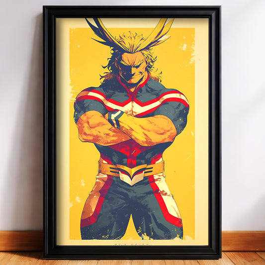 All Might Retro Pose