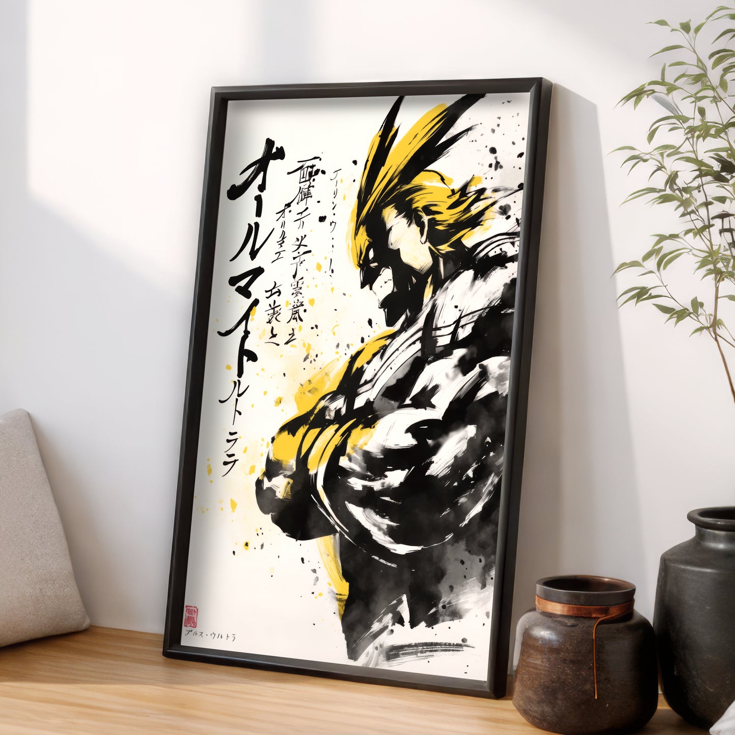 All Might Sumi-e