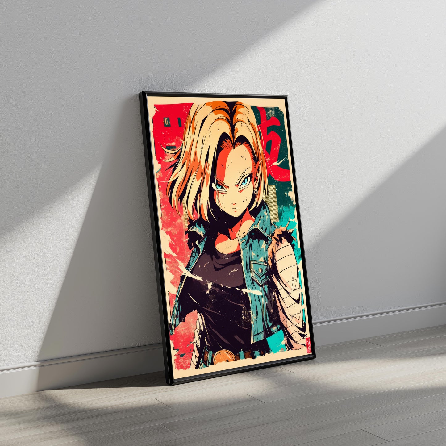 Android 18 Grunge Poster
