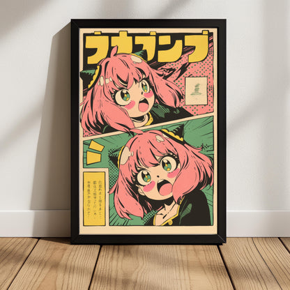 Anya Retro Comic Panel