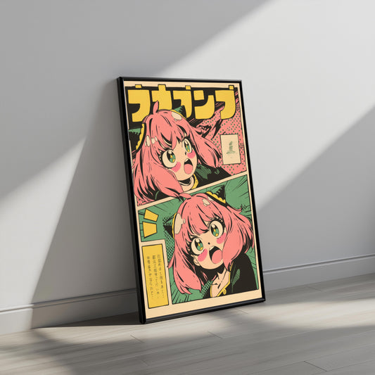 Anya Retro Comic Panel