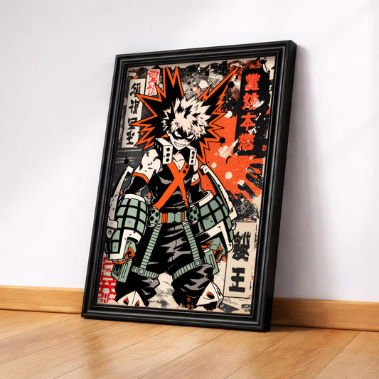 Bakugo Retro Grunge