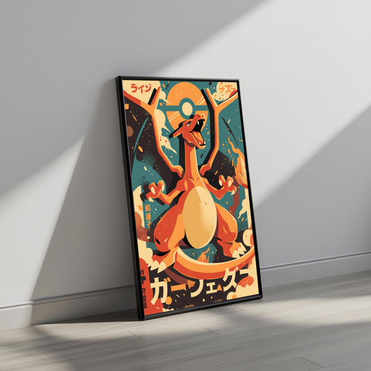 Charizard Bold Colors Poster