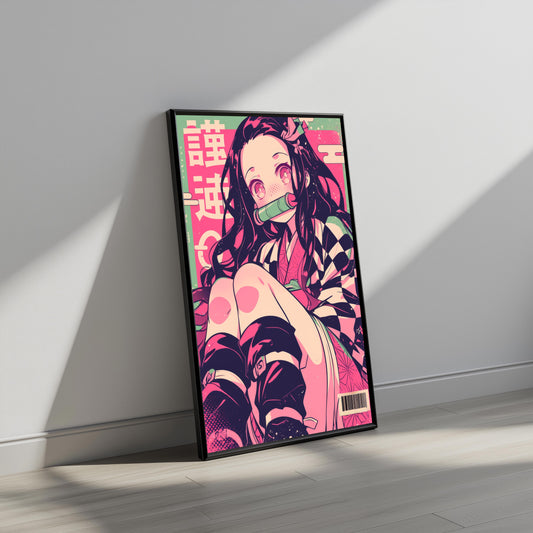 Cute Nezuko Manga Cover