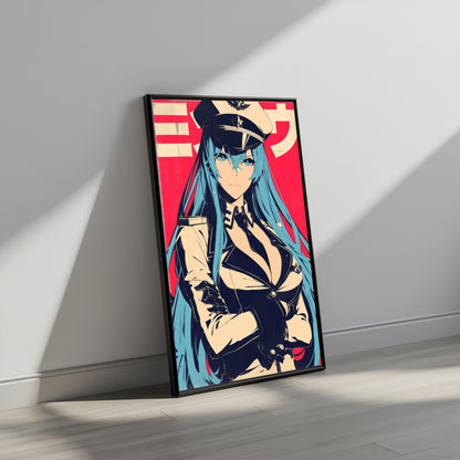 Esdeath Cherry Red Poster