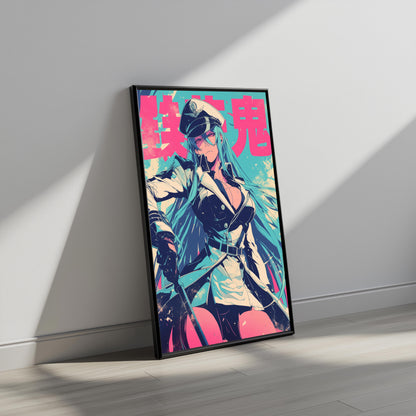 Esdeath Vow Down Teal and Pink