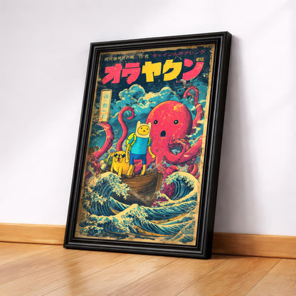 Finn and Jake Octopus Boss Battle