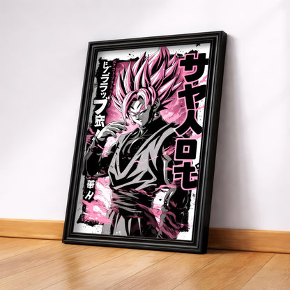 Goku Rose Duotone Halftone