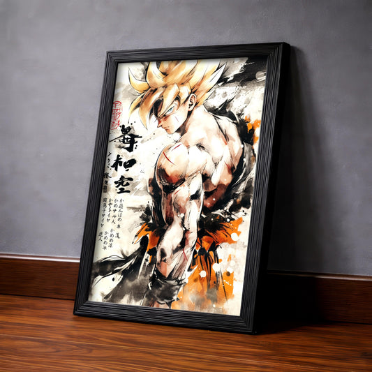 Goku Super Saiyan Sumi-e