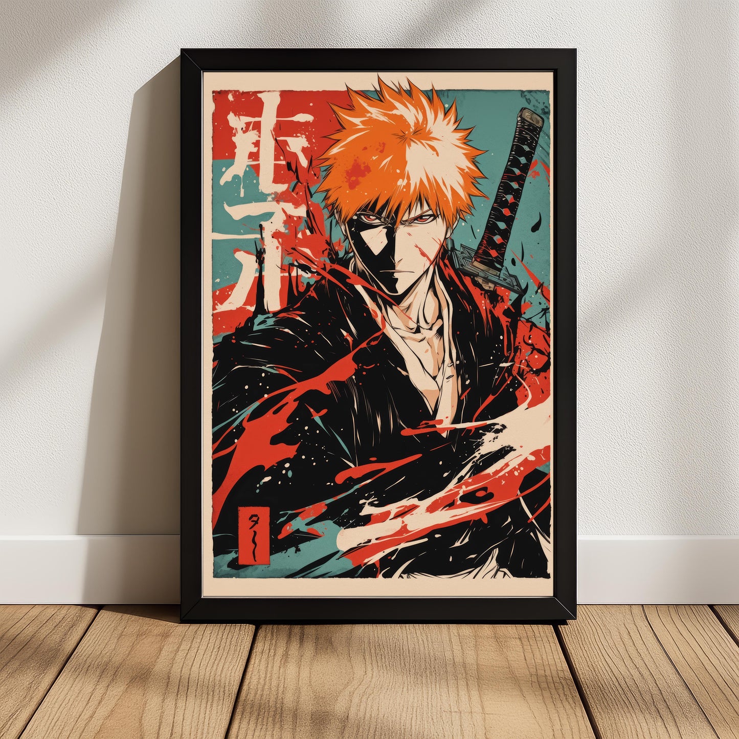 Ichigo Duo Tone Vintage Poster