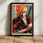 Ichigo Duo Tone Vintage Poster