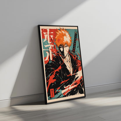 Ichigo Duo Tone Vintage Poster