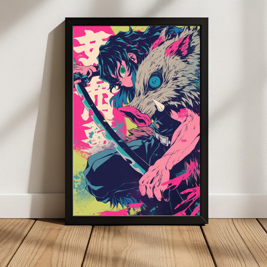 Inosuke Neon Kiwi Poster