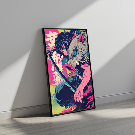 Inosuke Neon Kiwi Poster