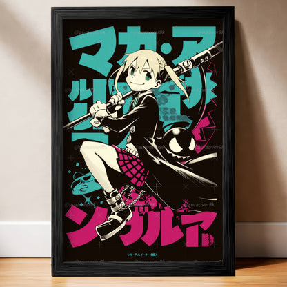 Maka Neon Poster