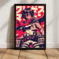 Mikasa Red Hue Grunge Poster