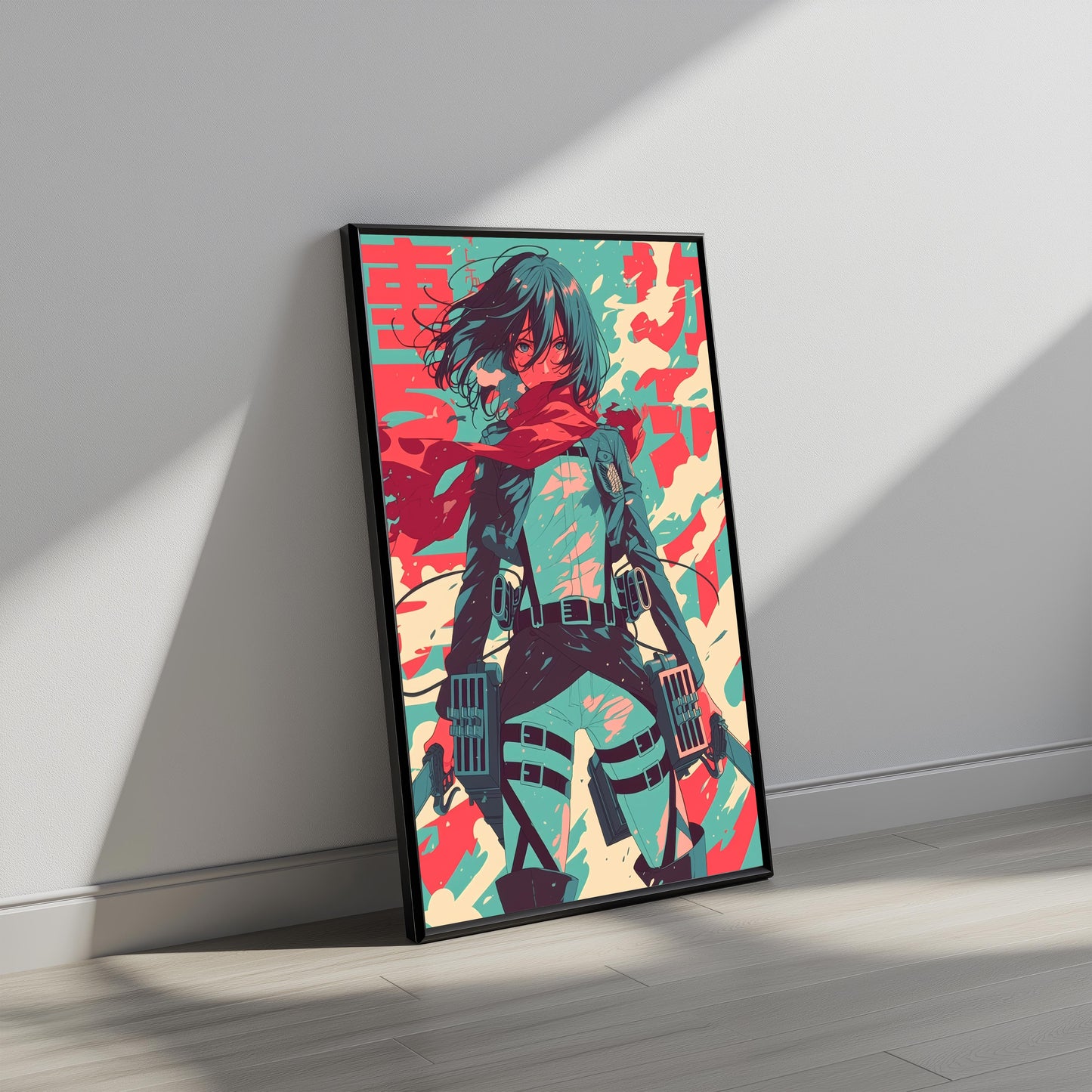 Mikasa Teal and Red