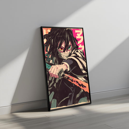 Obanai Movie Poster Grunge