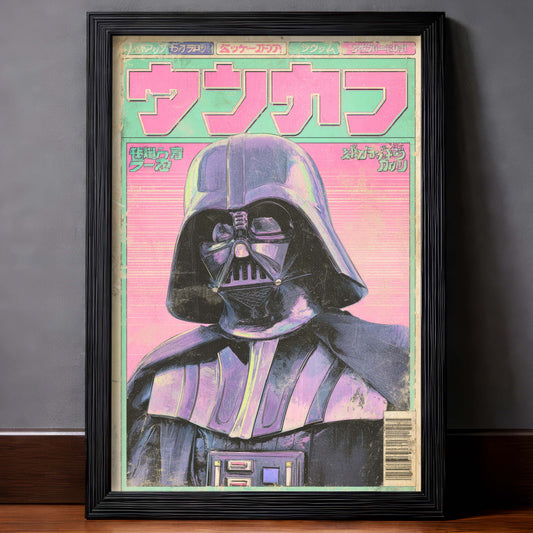Retro Japanese Darth Vader Pastel