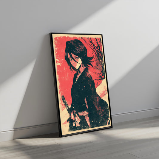 Rukia Warm Grunge Poster