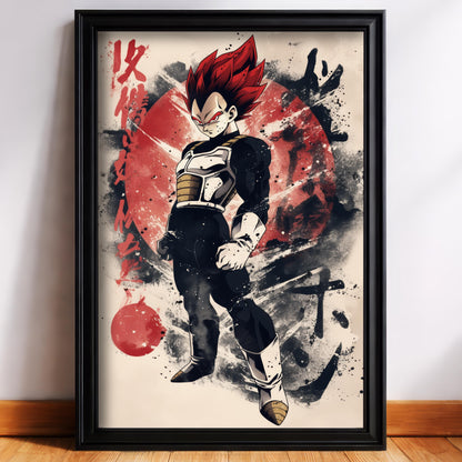 Vegeta Saiyan God Red