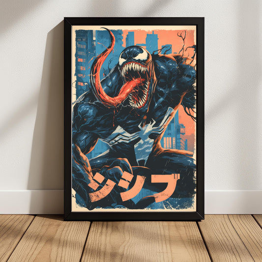 Venom Vintage City Poster
