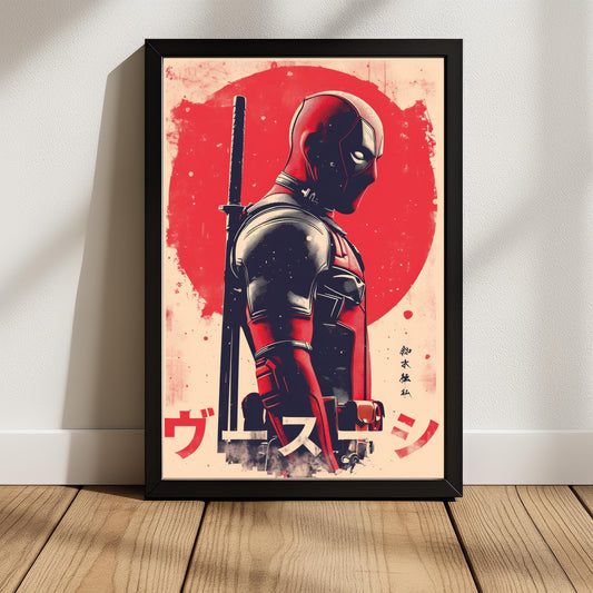 Deadpool Japanese Vintage Poster