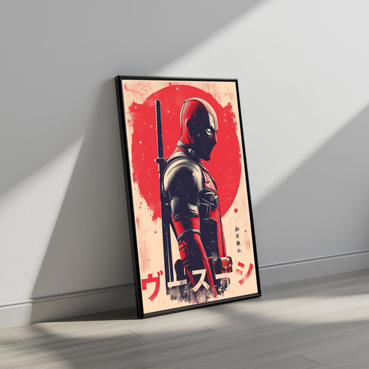 Deadpool Japanese Vintage Poster