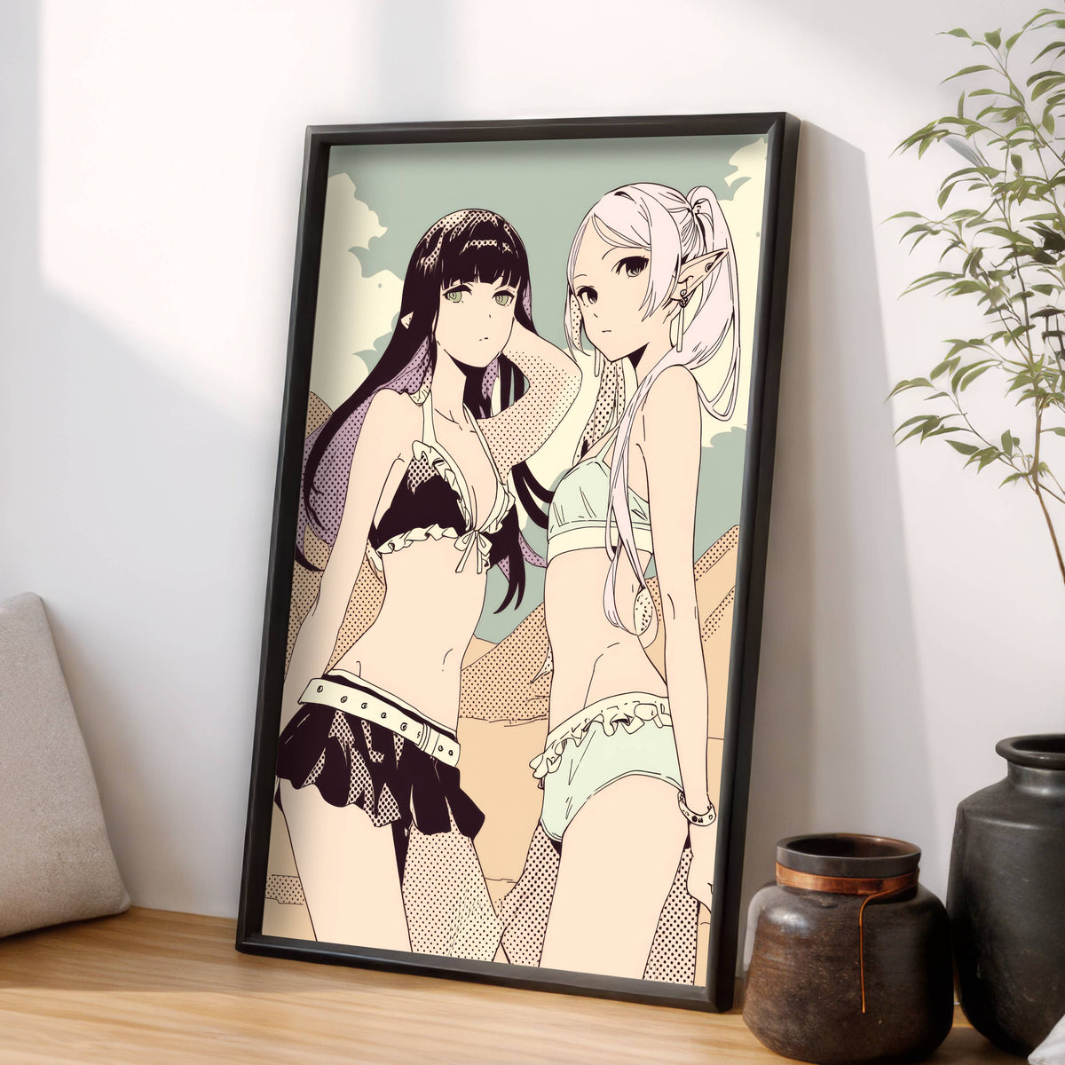 Frieren and Fern Beach Baddies