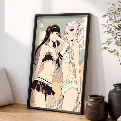Frieren and Fern Beach Baddies
