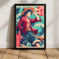Luffy Ocean Waves Poster