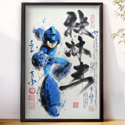 Mega Man X Sumi-e