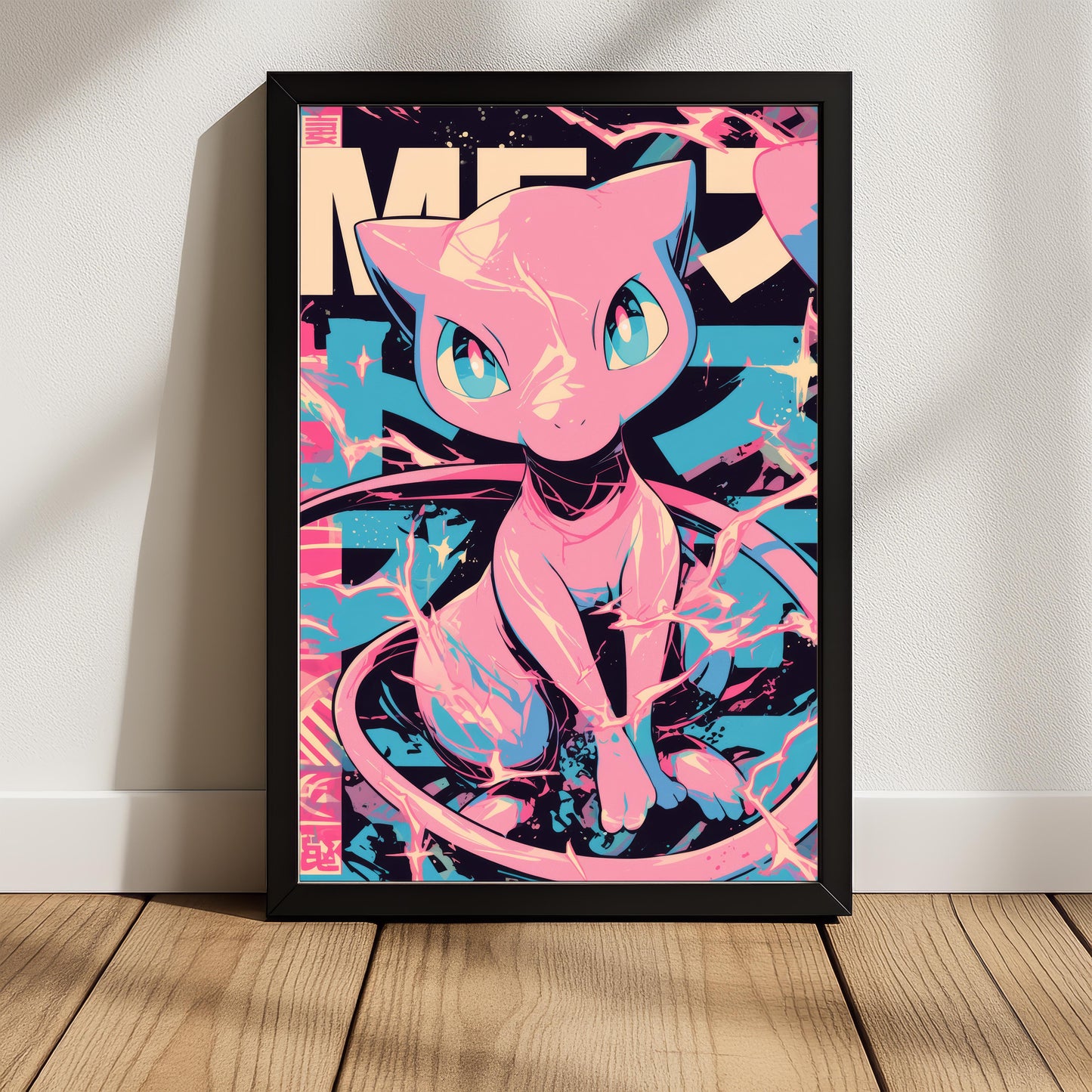 Mew Neon Vintage Poster