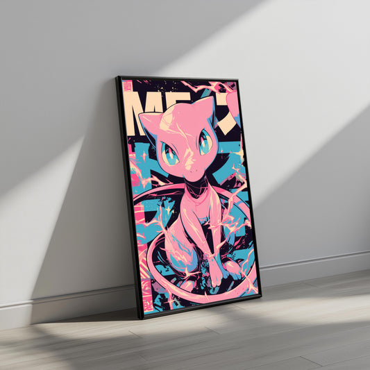 Mew Neon Vintage Poster