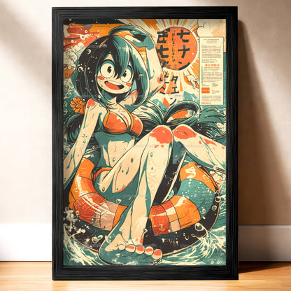 Tsuyu Cute Pool Day